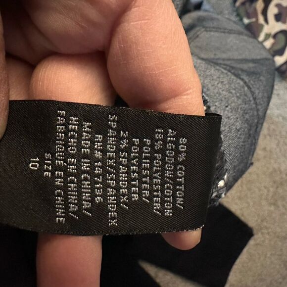 1822 Pull On Ankle Length Skinny Jeans Size 10 Dark Blue - Picture 6 of 9